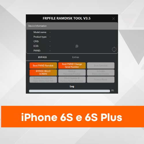 iPhone 6S & 6S Plus FRPFILE Ramdisk - Ativação para Lojista