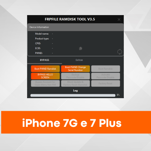 iPhone 7G & 7 Plus FRPFILE Ramdisk - Ativação para Lojista