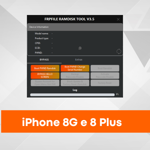 iPhone 8G & 8 Plus FRPFILE Ramdisk - Ativação para Lojista
