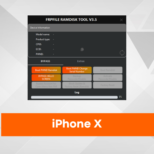 iPhone X FRPFILE Ramdisk - Ativação para Lojista